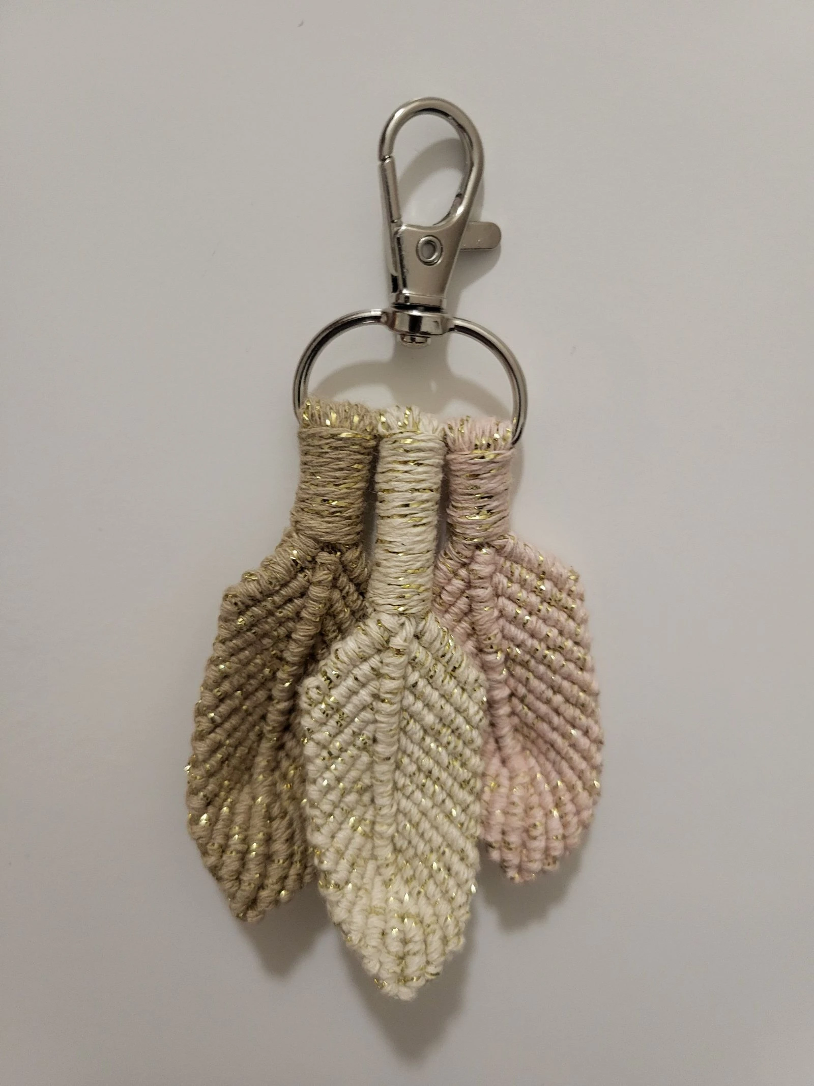 Porte-clé macramé 